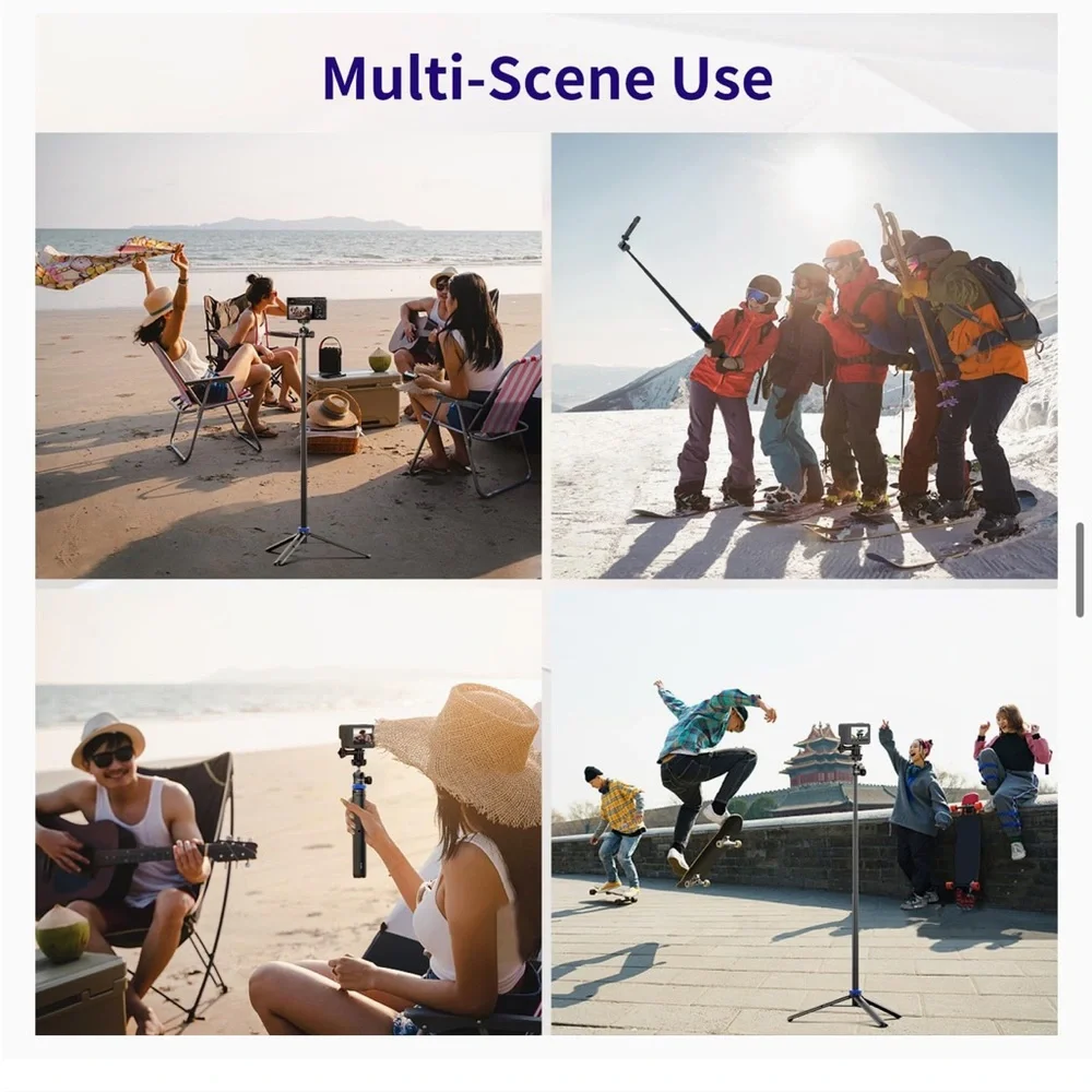 NEW! Lightweight Camera Tripod Stand for GoPro Selfie Stick 62